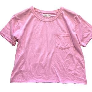 Ocean Drive Pink Crop Top Tee Size Small